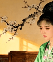 古装女子室内静态画面12159#横屏 