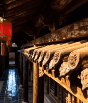 古建筑屋檐红灯笼场景12361#横屏 