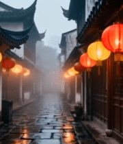 古街红灯笼场景12751#横屏 