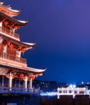 古建筑夜景远景9109#横屏 