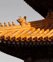 古建筑屋顶脊兽特写9068#横屏 