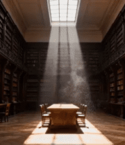 古典风格图书馆室内场景11639#横屏 