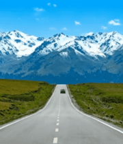 公路雪山自然风光9917#横屏 