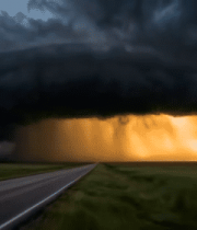 公路上空乌云密布自然风光4760#横屏 