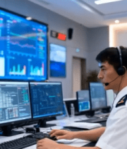 工作人员监控操作数据大屏9808#横屏 