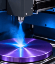 工业机器加工金属圆盘7180#横屏 