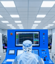 工人操作芯片制造设备6118#横屏 