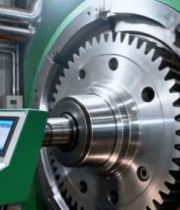 工人操作检查工厂大型机器5343#横屏 