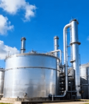 工厂银色储油罐全景14765#横屏 