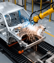 工厂汽车制造机械臂焊接9478#横屏 