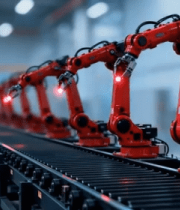 工厂内机械臂自动化生产线7597#横屏 