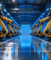 工厂内工业机器人作业场景14278#横屏 