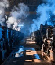 工厂内工业机械运作场景434#横屏 