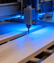 工厂机器切割木材画面497#横屏 