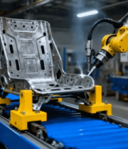 工厂机器人焊接生产线场景14236#横屏 