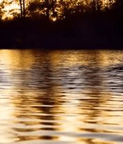 夕阳下波光粼粼的水面8785#横屏 