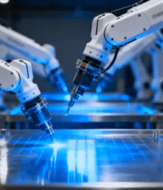 工厂机械臂激光加工场景5111#横屏 