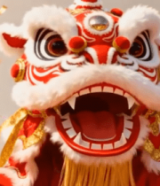 舞狮表演喜庆素材8807#横屏 