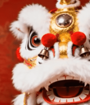 舞狮头特写素材4803#横屏 
