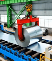 	 工厂工人操作钢铁生产线4906#横屏 