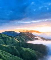 武功山云海日出自然风光10098#横屏 