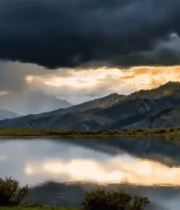 高原湖泊雪山自然风光6120#横屏 