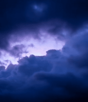 乌云密布下的闪电天空景象1153#横屏 