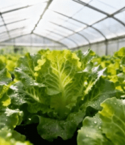 温室大棚内蔬菜种植素材11323#横屏 