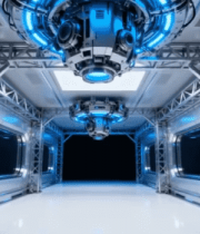 未来科技感太空舱室内场景14406#横屏 