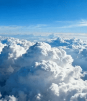 高空俯瞰云海蓝天美景8474#横屏 