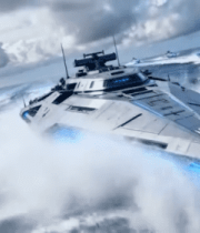 未来科技感舰队海上航行10737#横屏 