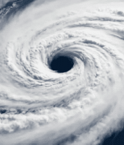 高空俯瞰台风天气景象14268#横屏 