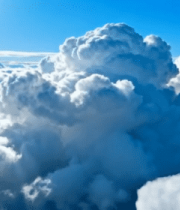 高空视角蓝天白云全景6561#横屏 