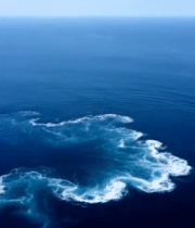 高空俯瞰海洋海浪景象3597#横屏 