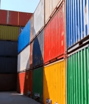 港口彩色集装箱堆叠场景14425#横屏 