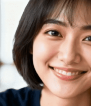 微笑女士特写12745#横屏 