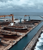 港口码头船只停泊画面14193#横屏 