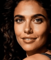 微笑女性面部特写素材5162#横屏 