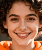 微笑女孩户外肖像10396#横屏 