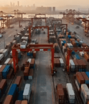 港口集装箱物流场景9936#横屏 
