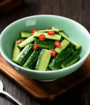 碗装凉拌黄瓜特写744#横屏 