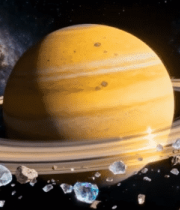 土星宇宙星空渲染画面10228#横屏 