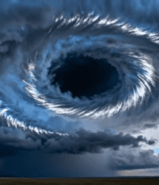 天空中巨大漩涡云层景象3276#横屏 
