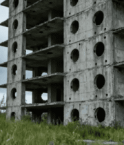 废弃烂尾楼建筑外观7598#横屏 