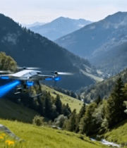 田野间稻田中的乡间小路1621#横屏 