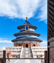 透过门窗看天坛祈年殿13340#横屏 