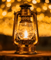 复古煤油灯特写2583#横屏 