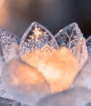 透明水晶莲花特写13268#横屏 