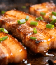 铁板五花肉特写5752#横屏 