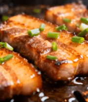 铁板五花肉特写5752#横屏 